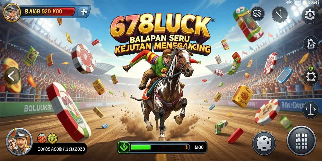 Tampilan balapan seru dalam game 678LUCK dengan grafis memukau.