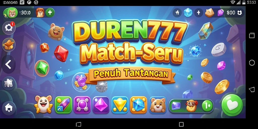 Tangkapan layar gameplay DUREN777 menampilkan kombinasi buah yang seru.