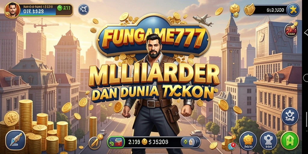 Tangkapan layar gameplay FUNGAME777 menampilkan pengelolaan bisnis yang menarik.