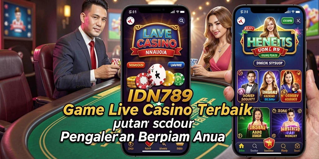 Tampilan gameplay Live Casino IDN789 yang menarik dan interaktif.