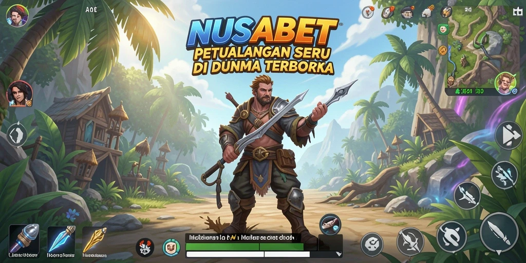 Tampilan gameplay NUSABET di dunia terbuka yang memukau.