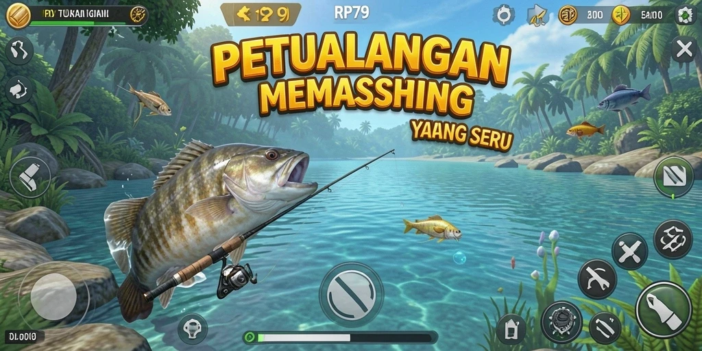 Tangkapan ikan besar dalam gameplay RP79 yang menarik.