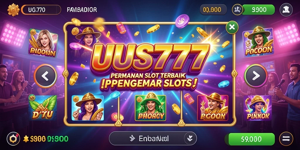 Tampilan gameplay menarik dari UUS777 dengan beragam tema slot.