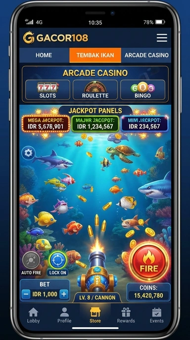 Screenshot aplikasi gacor108, menampilkan antarmuka yang sederhana.